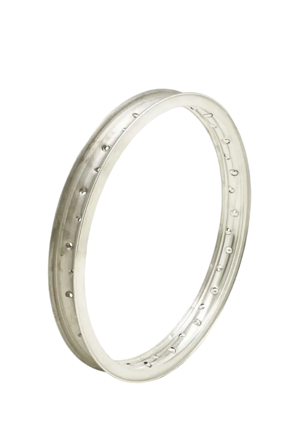 Cerchio in alluminio con bordo e profilo h