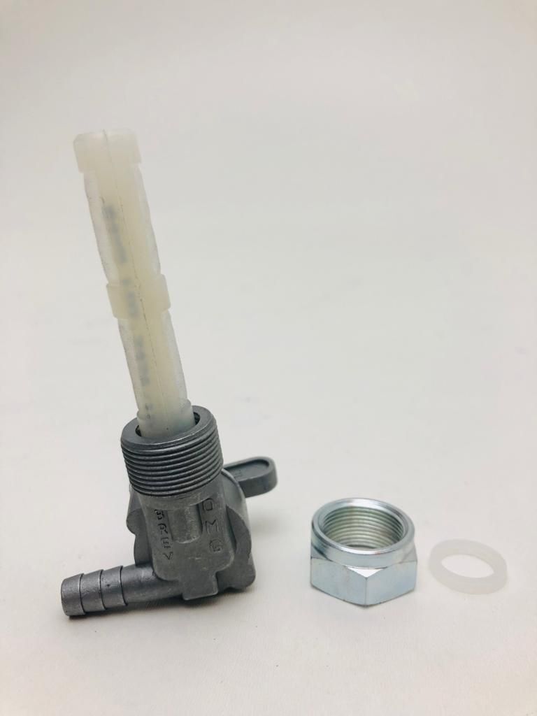 Rubinetto Benzina Universale ON/OFF Con Riserva – Attacco Filetto M22x1, Uscita Tubo 8mm – Interruttore Carburante Per Moto/Scooter (CD66) - 2
