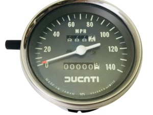 Contakm in miglia Ducati Moto D'Epoca Cd 082338707 Nero Nuovo Originale