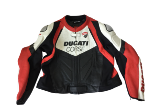 Giubbotto Ducati Dainese Pelle Tg S/M Cod 1 Rosso Nero Nuovo Originale