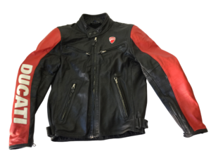 Giubbotto Ducati Uomo Pelle Tg 48 Cod 3 Nero Nuovo Originale