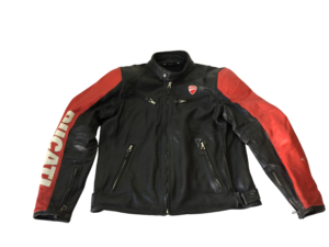 Giubbotto Ducati Uomo Pelle Tg 52 Cod 5 Nero Rovinato Nuovo Originale