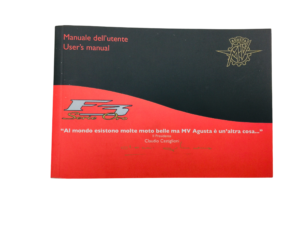 Manuale Utente Mv Agusta F3 Serie Oro Claudio Castiglioni CD 8000B6727 Nuovo