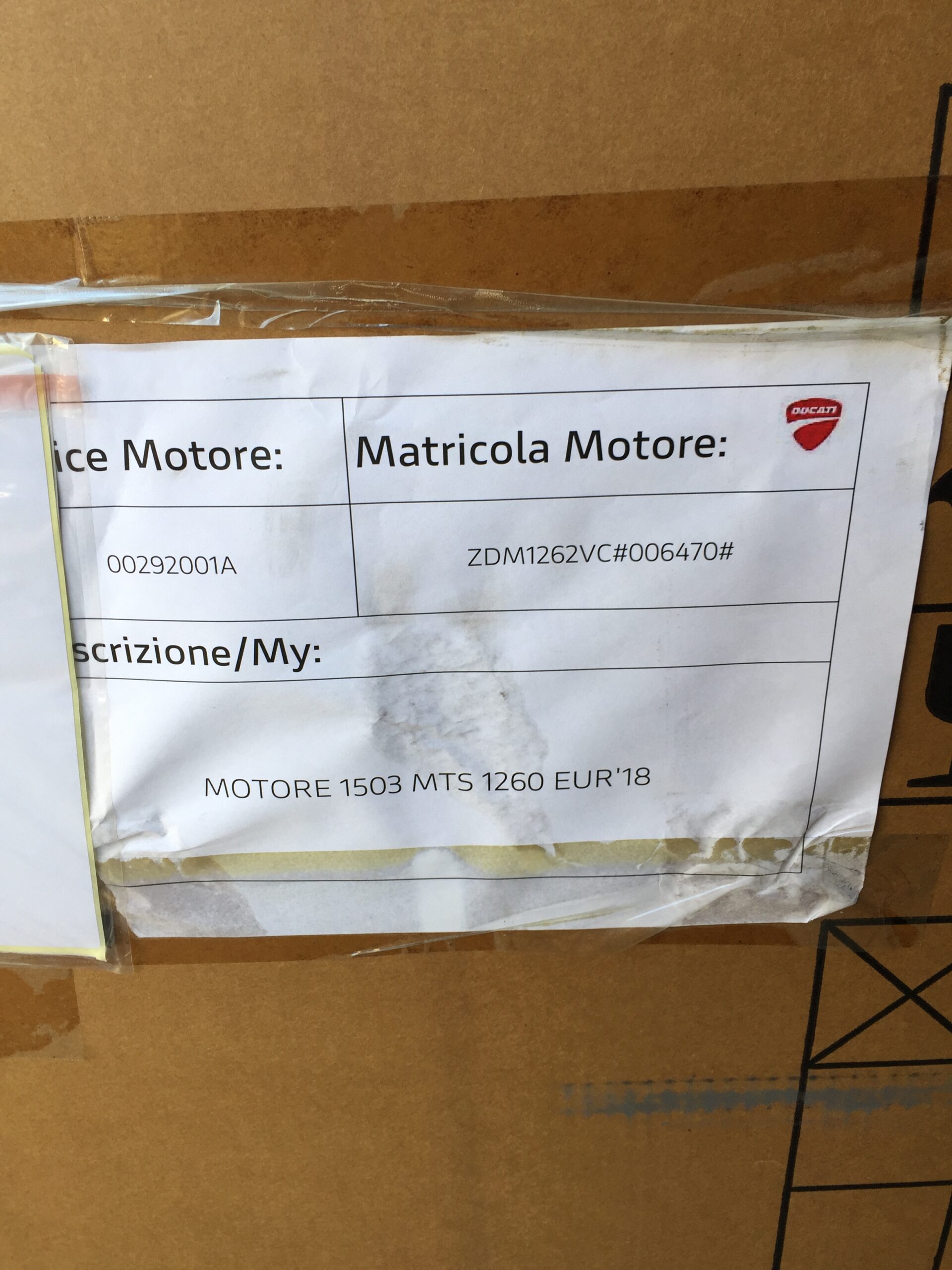 Blocco motore Ducati Multistrada 1260 dal 2018 motore 1503 cd 00292001A nuovo - immagine 11